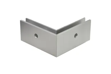 PSG N04.3003.AXR Profil U narożny do balustrad całoszklanych 200x119x47mm, 90° zewn., moc.boczne (aluminium, syst.płaski, pow.surowa)
