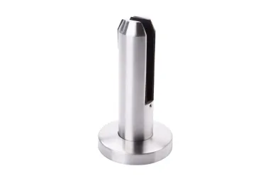 PSG N04.4802.4US Vertical glass clamp spigot, round dia. 48mm, with cover, H=182mm, glass 12-17.52mm (AISI 304, universal, satin)