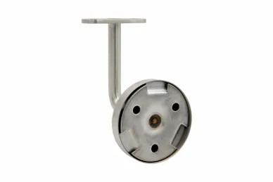 PSG N05.0106.4XS Flat handrail bracket with cover for wall mounting – for flat surface, dia. 70/12 mm, 3 mounting holes, AISI 304, satin