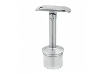 PSG N06.02B1.6BS Handrail support 42.4mm, dia. 14/H80, articulated, glue-in (AISI 316, 42.4 system, satin)