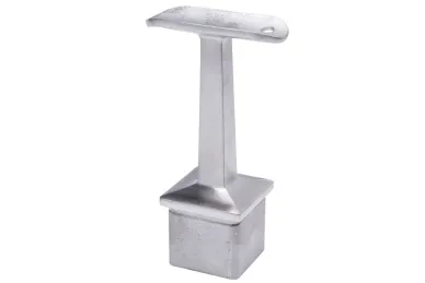 PSG N06.05B4.4ES Podpora poręczy 42,4mm, 40x40x2/H81, 14x14mm, klejona (aisi304, syst.40x40, satyna)