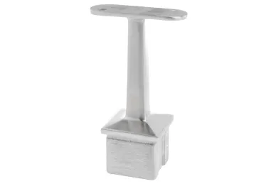 PSG N06.05E4.4ES Flat handrail support, 14X14/H81, glue-in (AISI 304, SYSTEM 40X40, satin)