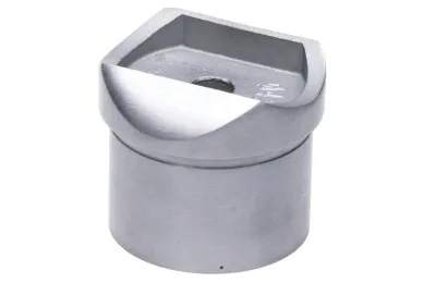 PSG N06.10B1.4BS Cross handrail support 42.4mm, H9, glue-in, mounting hole dia. 9mm (AISI 304, 42.4 system, satin)