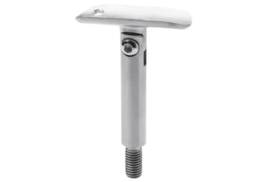 PSG N08.1207.4BS Articulated handrail support rod dia. 12x75mm, with 42.4mm mounting plate, external thread M8 (AISI 304, 42.4 system, satin)