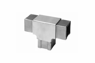 PSG N13.1104.4ES T-piece profile connector 40x40x2/H30, glue-in (aisi304, system 40x40, satin)