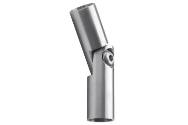 PSG N14.0412.4US Hinged elbow 90°-180° for tube/rod fi 12 mm, D 14 mm (aisi304, universal, satin)