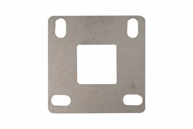 PSG N21.06E1.4ER Post base for welding 100x100/40x40/H4 mm, mounting holes 4x fi 11x20 mm (aisi304, system 40x40, raw surface)