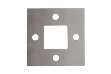 PSG N21.06E1.4ES Podstawa słupa do spawania 100x100/40x40/H6mm, otw.montaż. 4x fi 11mm (aisi304, syst.40x40, satyna)