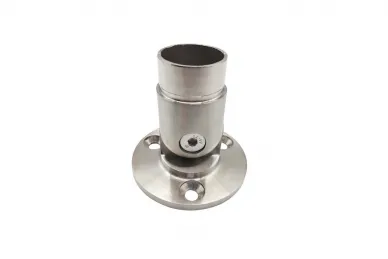 PSG N22.1003.4BS Hinged tube mounting flange 42.4 mm, fi 83 mm, 3 mounting holes fi 8.5 mm (aisi304, system 42.4, satin)
