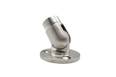 PSG N22.1003.4BS Hinged tube mounting flange 42.4 mm, fi 83 mm, 3 mounting holes fi 8.5 mm (aisi304, system 42.4, satin)