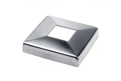 PSG N23.10E1.6ES Cover rosette for 40x40 profile, 108x108/40x40/H25/1.5mm (AISI 316, 40x40 system, satin)
