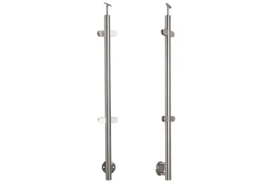 PSG N31.1915.4BS Middle post fi 42.4x1230mm, 4 glass clamps, side mounting (AISI 304, 42.4 system, satin)