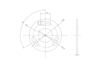 PSG N31.B1606.4BS Słupek balustradowy środkowy, nieuzbrojony fi 42,4 x 881mm - 4 otwory z gwintem M6, mocowanie w podłogę, satyna