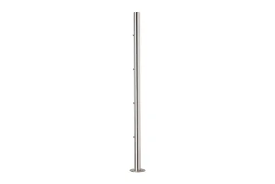 PSG N31.B1610.4BS Słupek balustradowy środkowy fi 42,4 x 981 mm - aisi304, 4 otwory z gwintem M6, mocowanie w podłogę, satyna