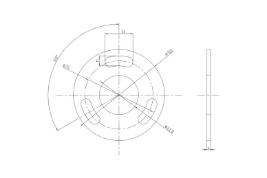 PSG N31.B1897.4BS Słupek narożny fi 42,4x981mm, 4 otwory z gwintem M8, moc.w podłogę (aisi304, syst.42,4, satyna)