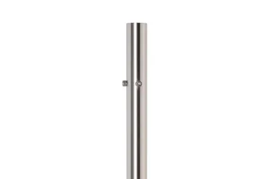 PSG N31.B1897.4BS Słupek narożny fi 42,4x981mm, 4 otwory z gwintem M8, moc.w podłogę (aisi304, syst.42,4, satyna)