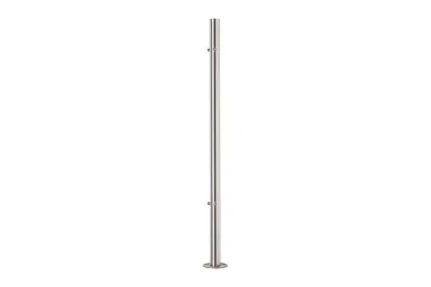 PSG N31.B1897.4BS Słupek narożny fi 42,4x981mm, 4 otwory z gwintem M8, moc.w podłogę (aisi304, syst.42,4, satyna)