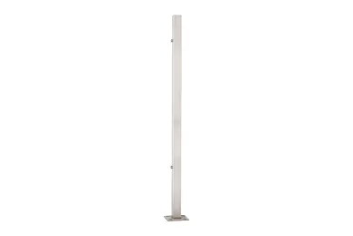 PSG N31.B2465.4ES Słupek końcowy 40x40x981mm, 2 otwory z gwintem M8, moc.w podłogę (aisi304, syst.40x40, satyna)