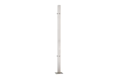PSG N31.B2471.4ES Słupek narożny 40x40x981mm, 4 otwory z gwintem M8, moc.w podłogę (aisi304, syst.40x40, satyna)