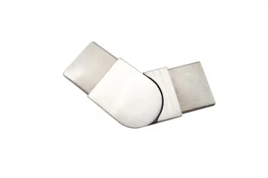 PSG N51.1009.4ES Articulated lower elbow 40x40mm 25°-55° for glass-mounted handrail (AISI 304, 40x40 system, satin)