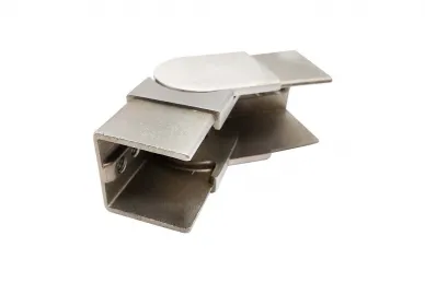 PSG N51.1009.4ES Kolano przegubowe 40x40mm dolne 25°-55°do pochwytu nakładanego na szkło (aisi304, syst.40x40, satyna)