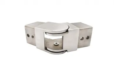 PSG N51.1009.4ES Kolano przegubowe 40x40mm dolne 25°-55°do pochwytu nakładanego na szkło (aisi304, syst.40x40, satyna)