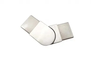 PSG N51.1010.4ES Articulated upper elbow 40x40mm 25°-55° for glass-mounted handrail (AISI 304, 40x40 system, satin)