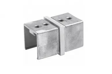 PSG N52.1003.4XS Straight connector for glass-mounted handrail 40x40x1.5xH6mm (AISI 304, 40x40 system, satin)