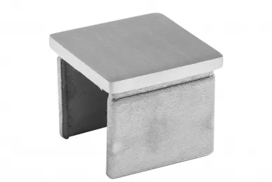 PSG N52.1006.4XS Flat cap glued into handrail 40x40x1.5mm, H 4mm (AISI 304, 40x40 system, satin)