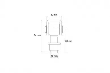PSG N61.0016.4US Zawias do wspawania m16 (aisi304, uniwersalny, satyna) (7)