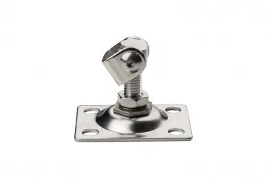PSG N61.0112.4UR Zawias regulowany do bram skrzydłowych m12 z szyldem 75x55x3 mm - aisi304, surowy