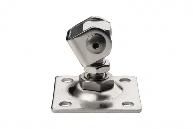 PSG N61.0116.4UR Cerniera regolabile per cancelli a battente M16 con placca 80x80x4 mm