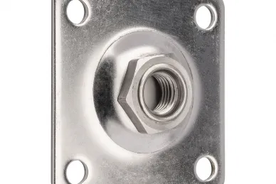 PSG N61.P120.4UR Placca per cerniera regolabile M20 con placca