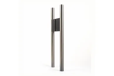 PSG N64.P4DO90500.4US Double-sided round handrail 90°, black bracket, 30x500mm (AISI 304, universal, satin)