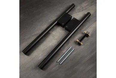 PSG N64.P5DO90500.4UM Double-sided round handrail 90°, black, 30x500mm (AISI 304, universal, painted)