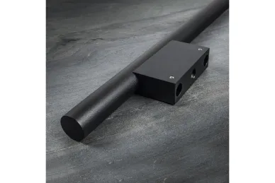 PSG N64.P5DO90500.4UM Double-sided round handrail 90°, black, 30x500mm (AISI 304, universal, painted)