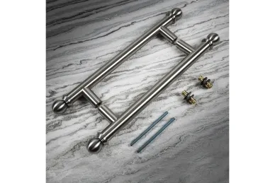PSG N64.P6DO90500.4US Double-sided round handrail 90°, 30x500mm (AISI 304, universal, satin)