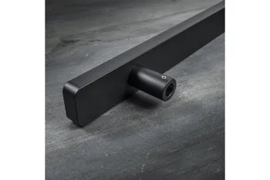PSG N64.P8DP90500.AUM Pochwyt dwustronny prostokątny 90°, aluminiowy, czarny, 50x489mm (uniwersalny, malowany+drewno)