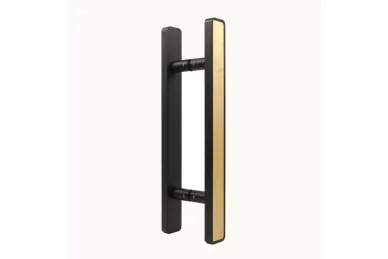 PSG N64.P8DP90500.AUM Pochwyt dwustronny prostokątny 90°, aluminiowy, czarny, 50x489mm (uniwersalny, malowany+drewno)