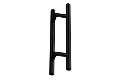 PSG N64.PDO45300.4UM Double-sided round handrail dia. 32 (45°), 200x300mm, black (AISI 304, universal, satin)