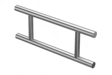 PSG N64.PDO90500.4US Double-sided round handrail dia. 32, (90°), 300x500mm, (AISI 304, universal, satin)