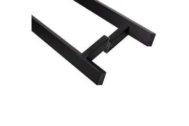 PSG N64.PDP451000.4UM Double-sided rectangular black pull handle 45°, 20x40x1000mm (AISI 304, universal, painted)