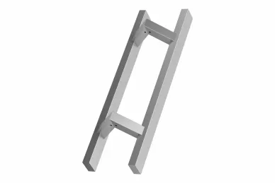 PSG N64.PDP45300.4US Pochwyt dwustronny prostokątny 40x20/200x300mm (45°), (aisi304, uniwersalny, satynowy)