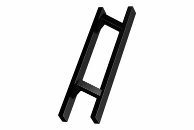 PSG N64.PDP45500.4UM Pochwyt dwustronny prostokątny 40x20mm/300x500mm, czarny, (45°), (aisi304, uniwersalny, satynowy)