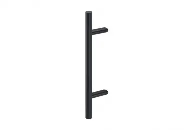 PSG N64.PJO45300.4UM Pochwyt do drzwi jednostronny, okrągły, mocowanie 45° - fi 32, 200 x 300 mm, czarny, (aisi304, uniwersalny, malowany)