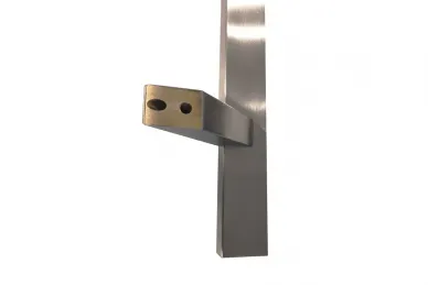 PSG N64.PJP45800.4US Pochwyt do drzwi jednostronny, prostokątny, mocowanie 45° – 20X40X800 mm (aisi 304, uniwersalny, satyna)