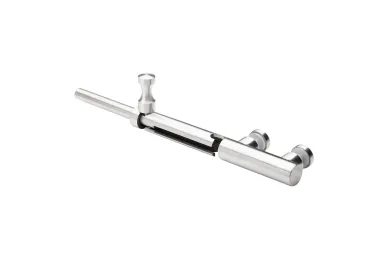 PSG N64.R2012.4US Glass gate bolt, diameter 20 mm, height 177 mm (AISI304, universal, satin)