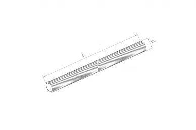 PSG N90.PG10.4US Łącznik śrubowy - pręt gwintowany M10x1000 A2, DIN 976 (aisi304)