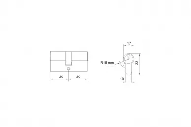 PSG YETI.WY300-2020-B1-00 Wkładka wy300-20/20 yeti mosiądz blister ean 5905452615305