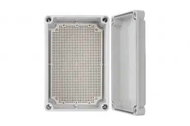 Pulsar AWB382813 ABS Enclosure 380x280x130, waterproof with plastic screws closing and base board